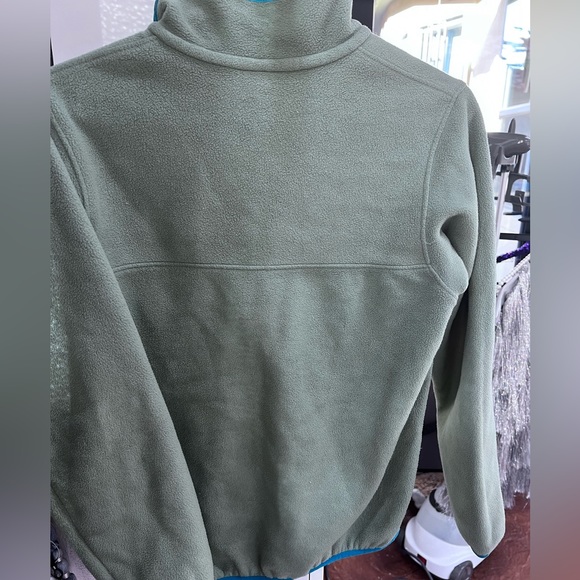 Final Price! Patagonia Women’s Synchilla Snap-T Fleece  Green Blue trim SZ S - Picture 3 of 6